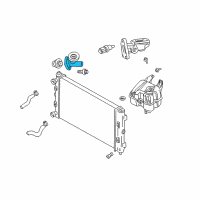 OEM Chrysler Cirrus Connector-Engine COOLANT Outlet Diagram - 4663501