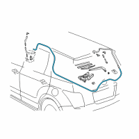 OEM 2006 Scion xA Washer Hose Diagram - 90099-59065