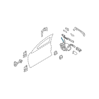 OEM Infiniti Rod-Key Lock, LH Diagram - 80515-JK000