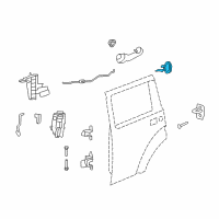 OEM Jeep Liberty Handle-Inside Remote Control Diagram - 1JS36DKAAA