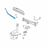 OEM 2007 Toyota Sienna Wiper Arm Diagram - 85211-AE010