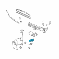 OEM Toyota Rear Washer Pump Diagram - 85340-AE010