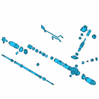 OEM 2001 Toyota Camry Power Steering Gear Assembly(For Rack & Pinion) Diagram - 44250-06090