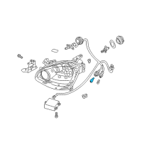 OEM 2013 Infiniti EX37 Bulb Diagram - 26271-89912