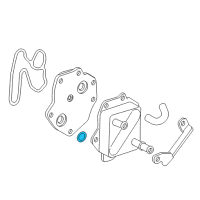 OEM Toyota Land Cruiser Oil Cooler O-Ring Diagram - 90301-A0030