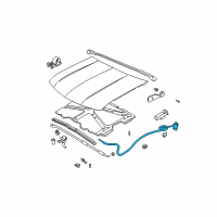 OEM 1994 Chevrolet S10 Release Cable Diagram - 15732159