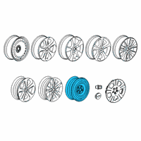 OEM 2019 Buick Encore Spare Wheel Diagram - 9598201