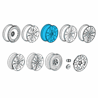 OEM 2015 Chevrolet Cruze Wheel, Alloy Diagram - 94560511