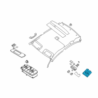 OEM 2011 Nissan Sentra Lamp Assembly-Room Diagram - 26410-ET00C