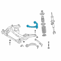 OEM 2017 BMW 640i xDrive Gran Coupe Top Camber Correction Control Arm Diagram - 31-12-6-779-871