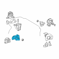 OEM Toyota RAV4 Front Mount Bracket Diagram - 12311-36110