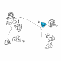 OEM 2018 Lexus NX300h Bracket, Engine Mount Diagram - 12321-36120