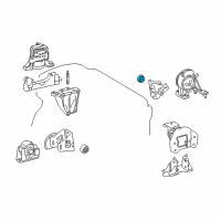 OEM 2019 Lexus NX300h DAMPER, Engine Mount Diagram - 12351-23040