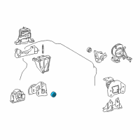 OEM 2020 Lexus NX300h DAMPER, Engine Mount Diagram - 12351-28110