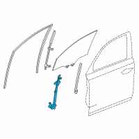 OEM 2019 Acura MDX Regulator Assembly, Passenger Side Diagram - 72210-TZ5-A01