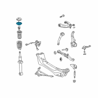 OEM Lexus IS300 Front Suspension Support Sub-Assembly Diagram - 48680-22150