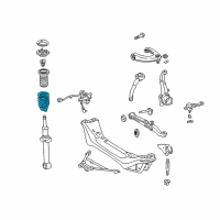 OEM Lexus Spring, Coil, Front Diagram - 48131-53030