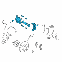 OEM Nissan Murano CALIPER Assembly-Front LH, W/O Pads Or SHIMS Diagram - 41011-CA01A