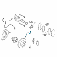 OEM 2006 Nissan Murano Hose Assy-Brake, Front Diagram - 46210-CA00A