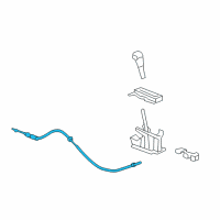 OEM 2014 GMC Acadia Shift Control Cable Diagram - 23256076