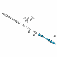 OEM 2014 Ford Transit Connect Outer Joint Diagram - FV6Z-3A329-E