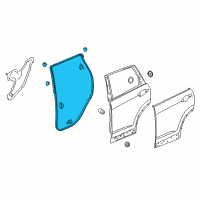 OEM 2019 Honda CR-V Weatherstrip, L. RR. Door Diagram - 72850-TLA-A01