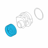 OEM Chevrolet Aveo Pulley Diagram - 55354585