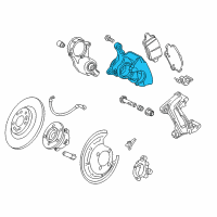 OEM Chevrolet Volt Caliper Diagram - 13515113