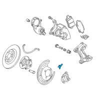 OEM 2019 Chevrolet Volt Rear Speed Sensor Diagram - 39124495