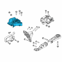 OEM 2017 Ram ProMaster 1500 Support-Engine Mount Diagram - 68223227AB