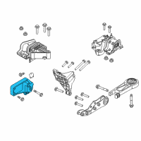 OEM 2017 Ram ProMaster 1500 Bracket-Engine Mount Diagram - 68101925AA