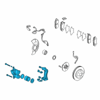 OEM 1998 Honda Accord Caliper Sub-Assembly, Right Front (Reman) Diagram - 06452-S84-505RM