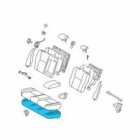 OEM 2007 Toyota Prius Seat Cushion Pad Diagram - 71503-47040