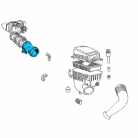 OEM 1995 BMW 850Ci Mass Air Flow Sensor Diagram - 13-62-1-736-224