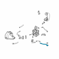 OEM 2009 Acura RDX Pipe, Turbocharger Oil Return (B) Diagram - 15541-RWC-A01