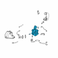 OEM 2009 Acura RDX Turbocharger Assembly Diagram - 18900-RWC-A01