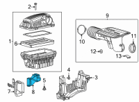 OEM 2019 Ram 1500 Air Inlet Duct Diagram - 68292830AA