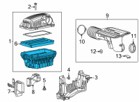 OEM 2021 Ram 1500 Filter-Air Cleaner Diagram - 68386779AA