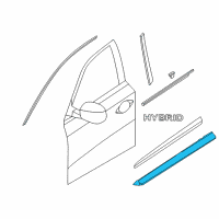 OEM Infiniti JX35 MOULDING-Front Door, RH Diagram - 80876-3JA0B