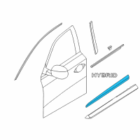 OEM 2014 Infiniti QX60 Moulding-Front Door, LH Diagram - 80871-3JA0A