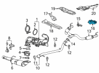 OEM 2022 Chevrolet Tahoe Tailpipe Extension Diagram - 84817177