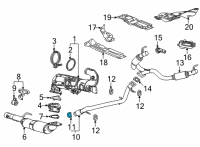 OEM GMC Intermed Pipe Clamp Diagram - 84283544