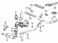 OEM GMC Sierra Converter & Pipe Gasket Diagram - 84763642