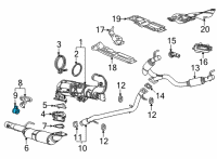 OEM 2022 Chevrolet Suburban Hanger Insulator Diagram - 25872426