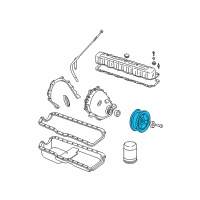 OEM 2002 Jeep Grand Cherokee DAMPER-CRANKSHAFT Diagram - 33002920AC