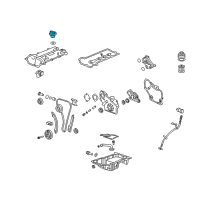 OEM 2009 Cadillac SRX Filler Cap Diagram - 12583570