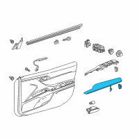 OEM 2018 Toyota Camry Armrest Diagram - 74210-06260-D2