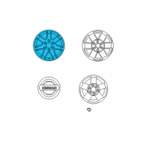 OEM 2004 Nissan Pathfinder Armada Aluminum Wheel Diagram - 40300-7S310