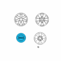 OEM 2006 Nissan Armada Ornament-Disc Wheel Diagram - 40342-ZW10A