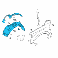 OEM 2021 Ford F-250 Super Duty Inner Liner Diagram - HC3Z16102H